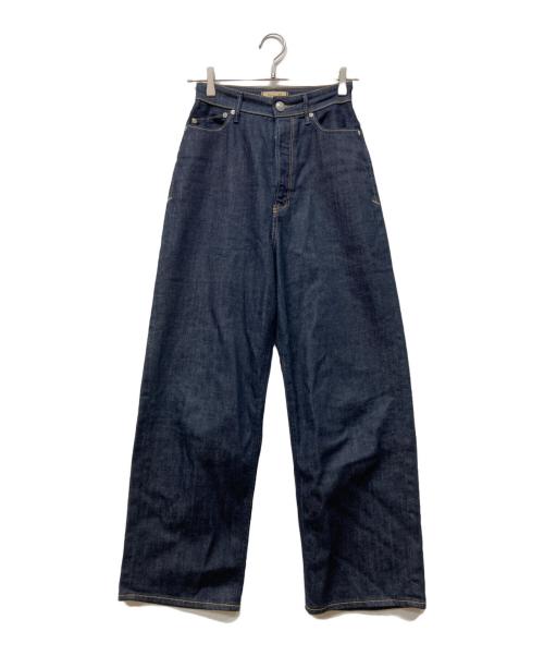 YANUK（ヤヌーク）YANUK (ヤヌーク) JOAN LOOSE STRAIGHT OWI デニムパンツ インディゴ サイズ:24の古着・服飾アイテム