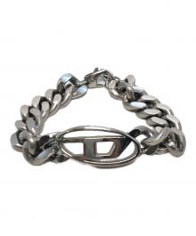 DIESEL（ディーゼル）の古着「Dロゴブレスレット」｜シルバー
