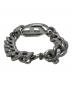 DIESEL (ディーゼル) Dロゴブレスレット シルバー：10000円