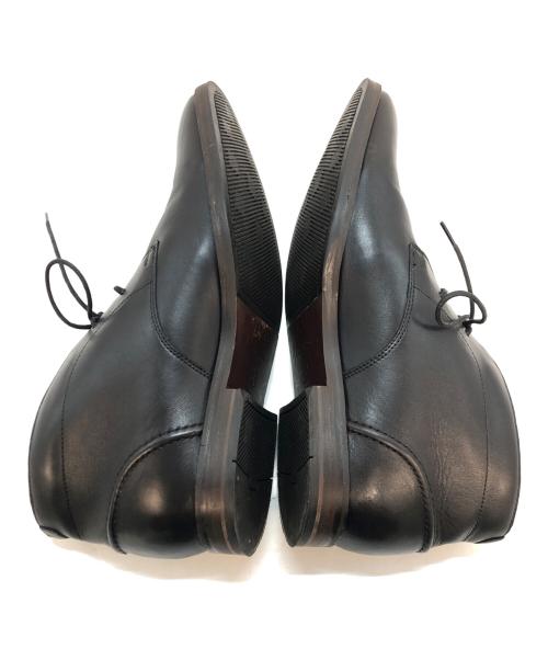 CLARKS（クラークス）CLARKS (クラークス) レザーチャッカーブーツ ブラック サイズ:26.5の古着・服飾アイテム