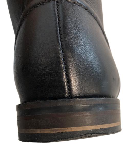 CLARKS（クラークス）CLARKS (クラークス) レザーチャッカーブーツ ブラック サイズ:26.5の古着・服飾アイテム