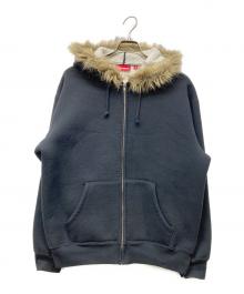 SUPREME（シュプリーム）の古着「Faux Fur Zip Up Hooded Sweatshirt」｜ブラック