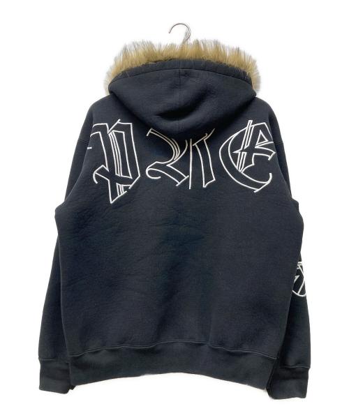 SUPREME（シュプリーム）Supreme (シュプリーム) Faux Fur Zip Up Hooded Sweatshirt ブラック サイズ:Mの古着・服飾アイテム
