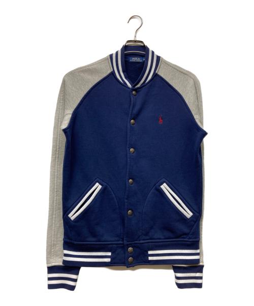 POLO RALPH LAUREN（ポロ・ラルフローレン）POLO RALPH LAUREN (ポロ・ラルフローレン) スタジャン グレー×ネイビー サイズ:Sの古着・服飾アイテム