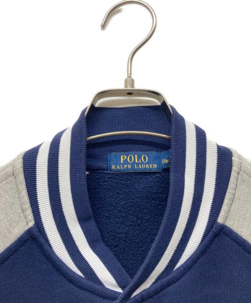 POLO RALPH LAUREN（ポロ・ラルフローレン）POLO RALPH LAUREN (ポロ・ラルフローレン) スタジャン グレー×ネイビー サイズ:Sの古着・服飾アイテム