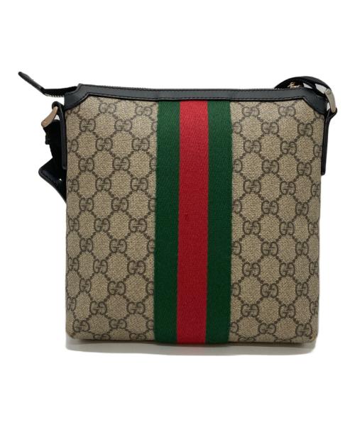 GUCCI（グッチ）GUCCI (グッチ) ショルダーバッグ ベージュ・ブラックの古着・服飾アイテム