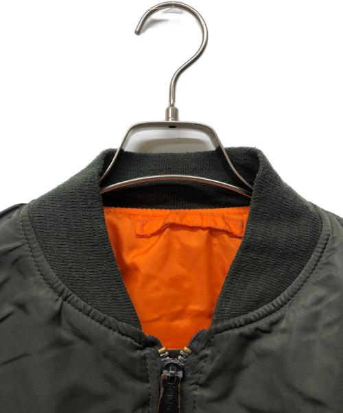 ALPHA（アルファ）ALPHA (アルファ) リバーシブルMA-1ジャケット グリーン サイズ:Mの古着・服飾アイテム