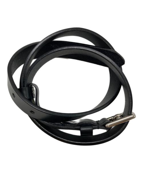 BEORMA（ベオーマ）BEORMA (ベオーマ) DOUBLE LOOP BELT ブラックの古着・服飾アイテム