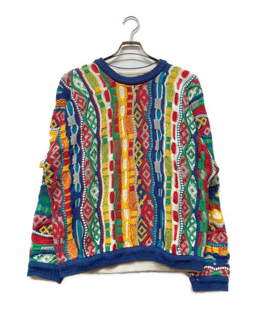 Coogi（クージー）Coogi (クージー) 3Dニット マルチカラー サイズ:Sの古着・服飾アイテム