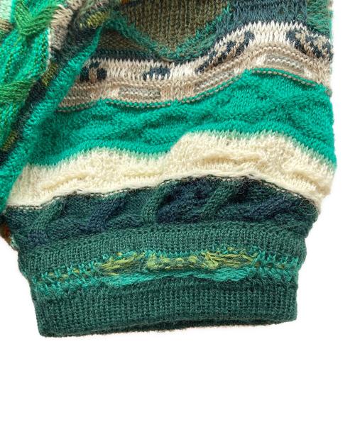 Coogi（クージー）Coogi (クージー) 3Dニット グリーン サイズ:Sの古着・服飾アイテム