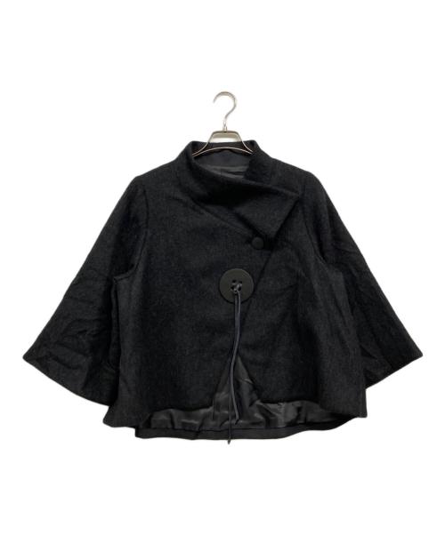 芽風（メフウ）芽風 (メフウ) ポンチョ ブラック サイズ:38の古着・服飾アイテム