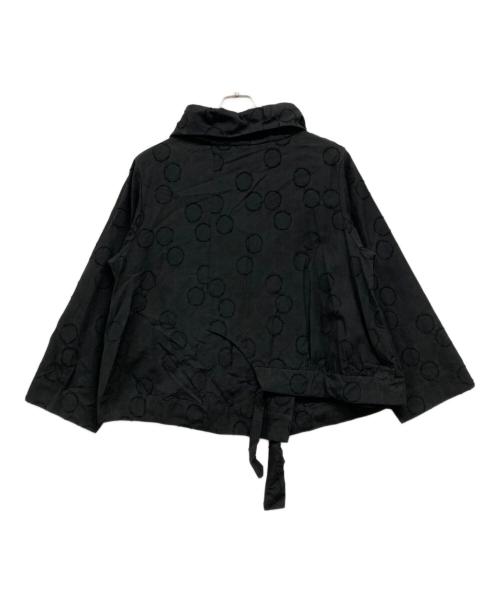 慈雨（ジウ）慈雨 (ジウ) 水玉ジャケット ブラック サイズ:40の古着・服飾アイテム