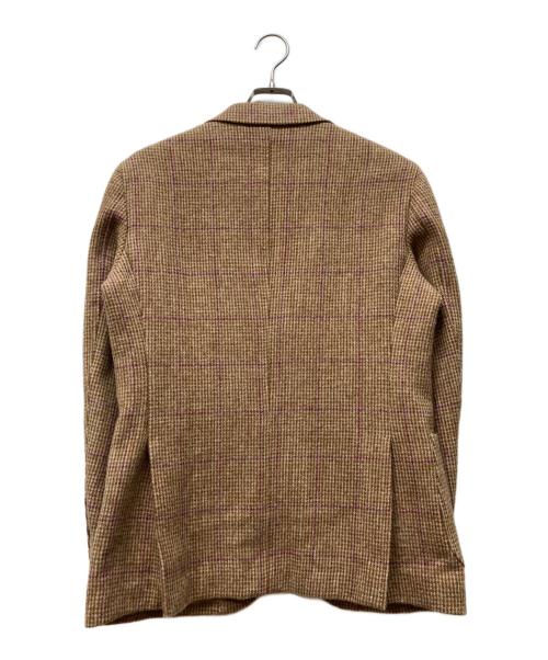 Harris Tweed（ハリスツイード）Harris Tweed (ハリスツイード) global TAILORING (グローバル テーラリング) ツイードテーラードジャケット ベージュ サイズ:Sの古着・服飾アイテム