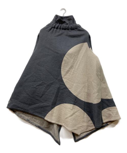 慈雨（ジウ）慈雨 (ジウ) デザインウールコート グレー サイズ:40の古着・服飾アイテム
