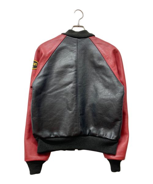 VANSON（バンソン）VANSON (バンソン) レーシングレザージャケット レッド×ブラック サイズ:36の古着・服飾アイテム