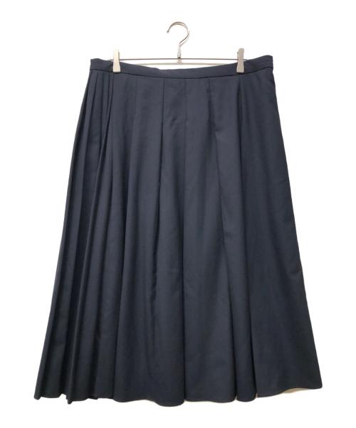 Max Mara Studio（マックスマーラ ストゥディオ）MAX MARA STUDIO (マックスマーラ ストゥディオ) 金釦スカート ネイビー サイズ:40の古着・服飾アイテム