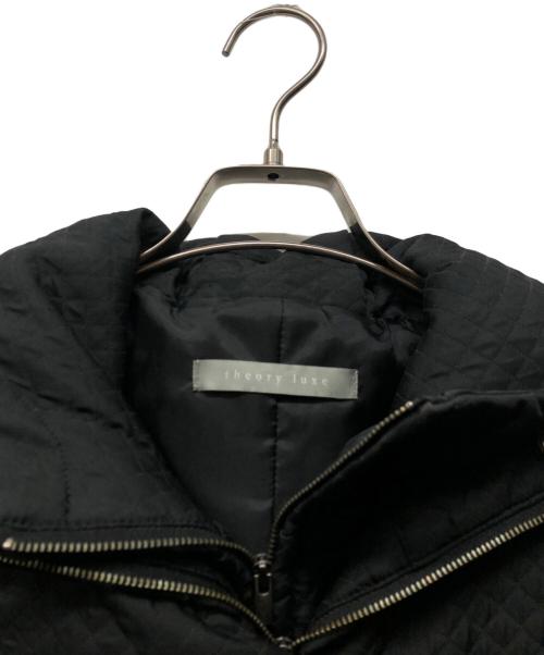 theory luxe（セオリーリュクス）theory luxe (セオリーリュクス) ライナーベスト付きフーデットコート ブラック サイズ:38の古着・服飾アイテム