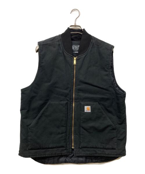 CarHartt（カーハート）CarHartt (カーハート) ダックベスト ブラック サイズ:Lの古着・服飾アイテム