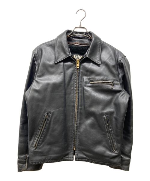 Schott（ショット）Schott (ショット) シングルライダースジャケット ブラック サイズ:42の古着・服飾アイテム