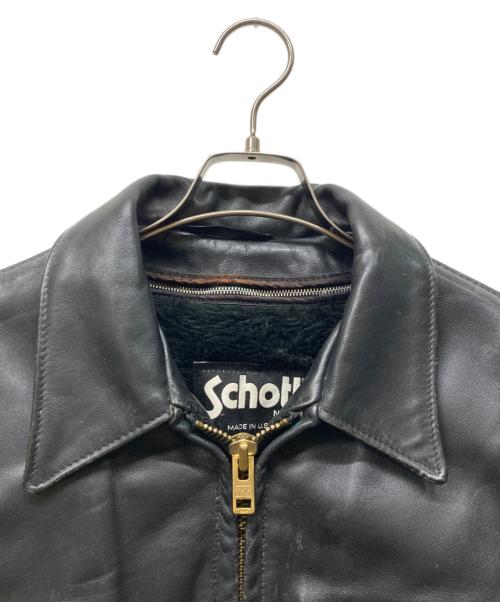 Schott（ショット）Schott (ショット) シングルライダースジャケット ブラック サイズ:42の古着・服飾アイテム