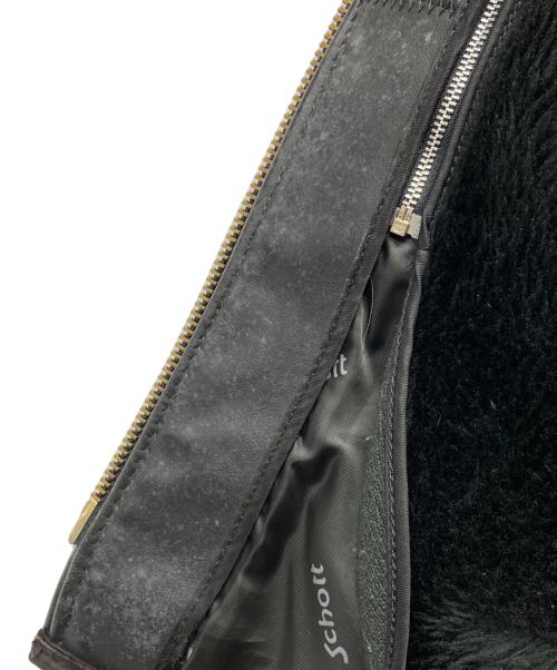 Schott（ショット）Schott (ショット) シングルライダースジャケット ブラック サイズ:42の古着・服飾アイテム