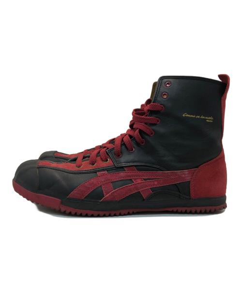 Onitsuka Tiger（オニツカタイガー）Onitsuka Tiger (オニツカタイガー) ハイカットスニーカー ブラック×レッド サイズ:27の古着・服飾アイテム