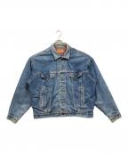 LEVI'Sリーバイス）の古着「タータン チェック ライナー デニム ブランケット」｜ブルー