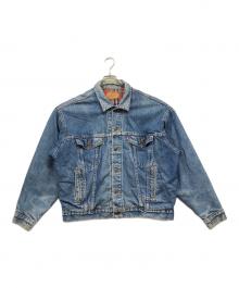 LEVI'S（リーバイス）の古着「タータン チェック ライナー デニム ブランケット」｜ブルー