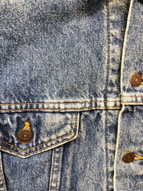 LEVI'S（リーバイス）LEVI'S (リーバイス) タータン チェック ライナー デニム ブランケット ブルー サイズ:Lの古着・服飾アイテム