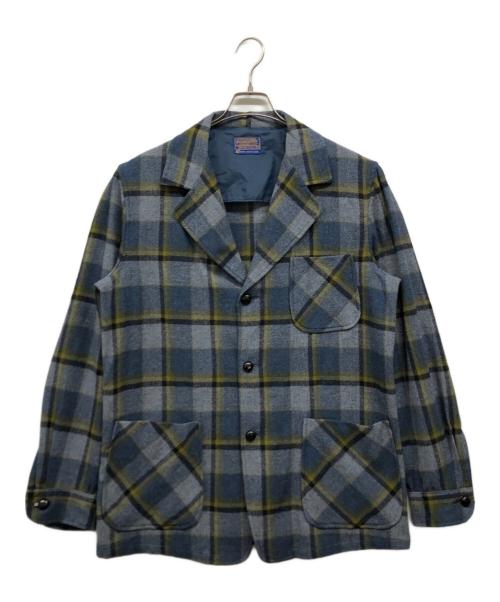 PENDLETON（ペンドルトン）PENDLETON (ペンドルトン) ウールテーラードジャケット ブルー サイズ:Mの古着・服飾アイテム