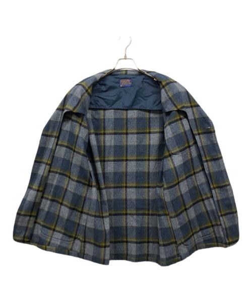 PENDLETON（ペンドルトン）PENDLETON (ペンドルトン) ウールテーラードジャケット ブルー サイズ:Mの古着・服飾アイテム