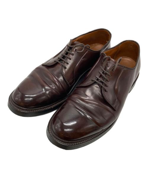 Alden（オールデン）ALDEN (オールデン) 外羽根プレーントゥシューズ ダークバーガンディー サイズ: 8 1/2の古着・服飾アイテム