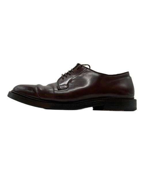 Alden（オールデン）ALDEN (オールデン) 外羽根プレーントゥシューズ ダークバーガンディー サイズ: 8 1/2の古着・服飾アイテム