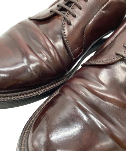 Alden（オールデン）ALDEN (オールデン) 外羽根プレーントゥシューズ ダークバーガンディー サイズ: 8 1/2の古着・服飾アイテム