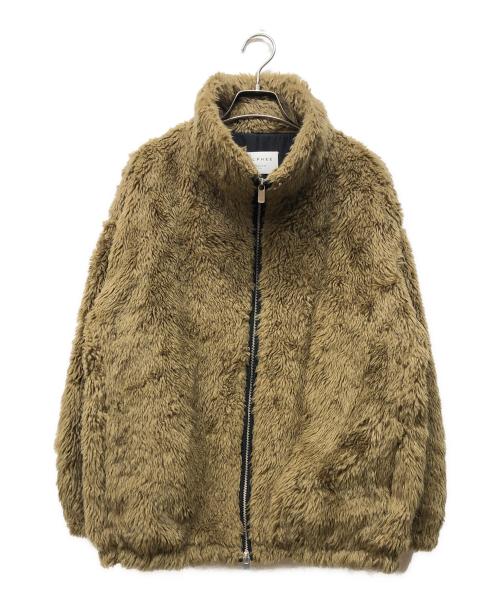 MACPHEE（マカフィー）MACPHEE (マカフィー) テディーエコファー ジップアップブルゾン ブラウン サイズ:36の古着・服飾アイテム