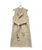 MUSEミューズ）の古着「ロングジレ」｜ベージュ