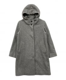 MACKINTOSH LONDON（マッキントッシュ ロンドン）の古着「フーデッドウールコート」｜グレー