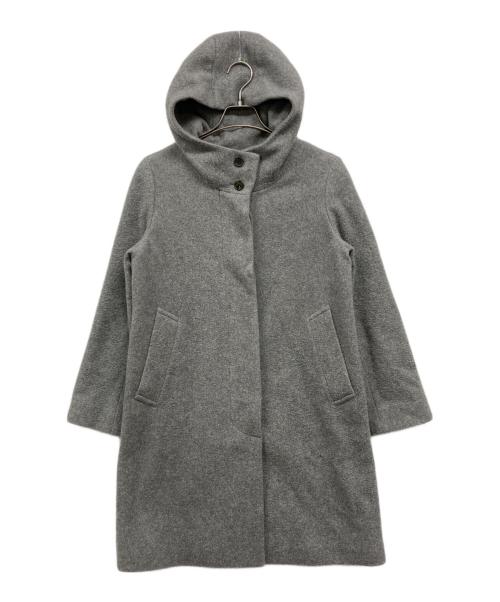 MACKINTOSH LONDON（マッキントッシュ ロンドン）MACKINTOSH LONDON (マッキントッシュ ロンドン) フーデッドウールコート グレー サイズ:38の古着・服飾アイテム