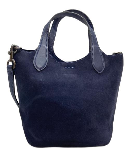 COACH（コーチ）COACH (コーチ) スエード2WAYショルダーバッグ ネイビーの古着・服飾アイテム