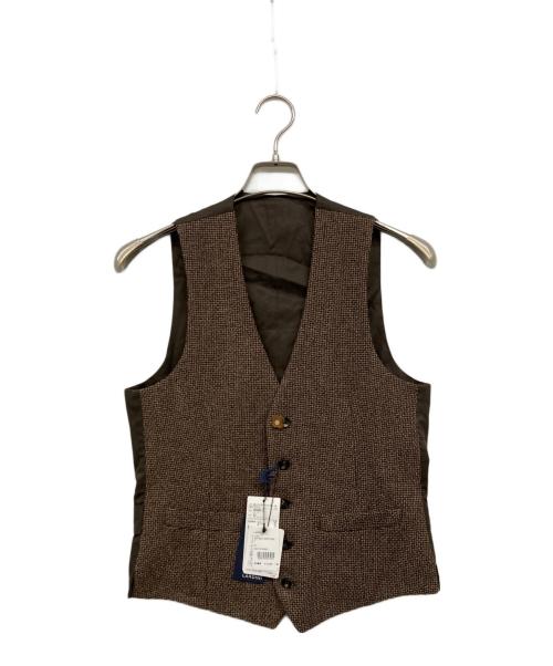 LARDINI（ラルディーニ）LARDINI (ラルディーニ) ベスト ブラウン サイズ:42の古着・服飾アイテム