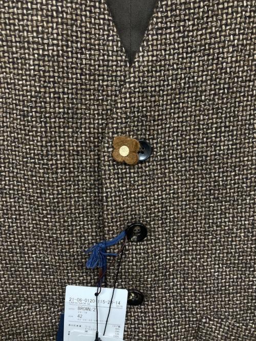 LARDINI（ラルディーニ）LARDINI (ラルディーニ) ベスト ブラウン サイズ:42の古着・服飾アイテム