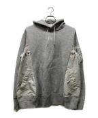 sacaiサカイ）の古着「MA-1 Hoodie Sponge Sweat」｜グレー