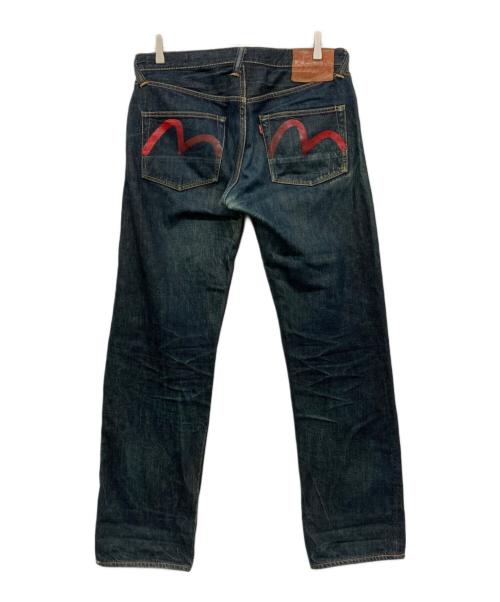 EVISU（エヴィス）EVISU (エヴィス) カモメプリントデニムパンツ インディゴ サイズ:36×32の古着・服飾アイテム