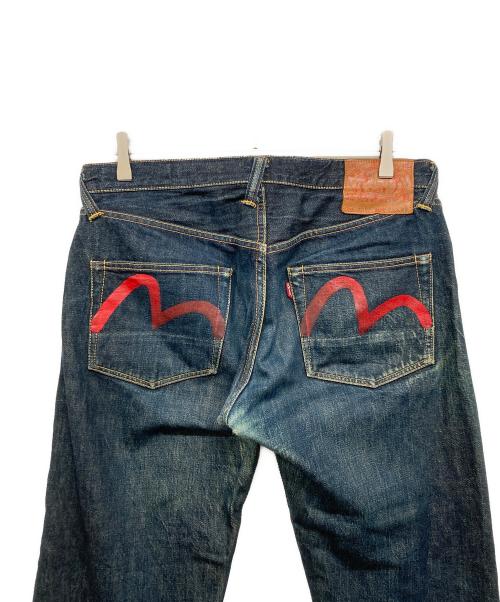 EVISU（エヴィス）EVISU (エヴィス) カモメプリントデニムパンツ インディゴ サイズ:36×32の古着・服飾アイテム