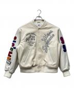 WTAPS×SUPREMEダブルタップス×シュプリーム）の古着「Varsity Jacket」｜ホワイト