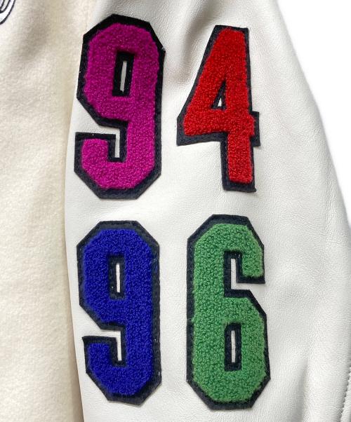 WTAPS（ダブルタップス）WTAPS (ダブルタップス) Supreme (シュプリーム) Varsity Jacket ホワイト サイズ:Mの古着・服飾アイテム