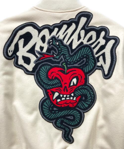 WTAPS（ダブルタップス）WTAPS (ダブルタップス) Supreme (シュプリーム) Varsity Jacket ホワイト サイズ:Mの古着・服飾アイテム