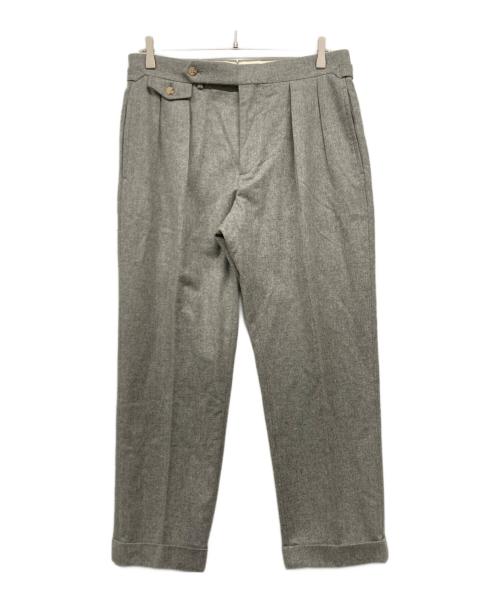 POLO RALPH LAUREN（ポロ・ラルフローレン）POLO RALPH LAUREN (ポロ・ラルフローレン) ウールタックパンツ グレー サイズ:32/33の古着・服飾アイテム
