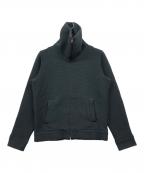 MM6 Maison Margielaエムエムシックスメゾンマルジェラ）の古着「ジップパーカー」｜ブラック