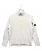 C.P COMPANYシーピーカンパニー）の古着「ニットハーフジップセーター」｜ホワイト